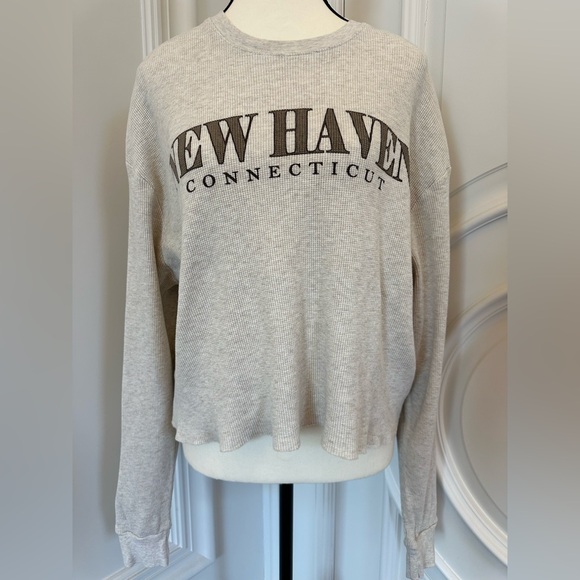 House of Harlow 1960 Tops - Harlow Cream Full Sleeve 100% Cotton Top: New Haven Connecticut (Size Small)